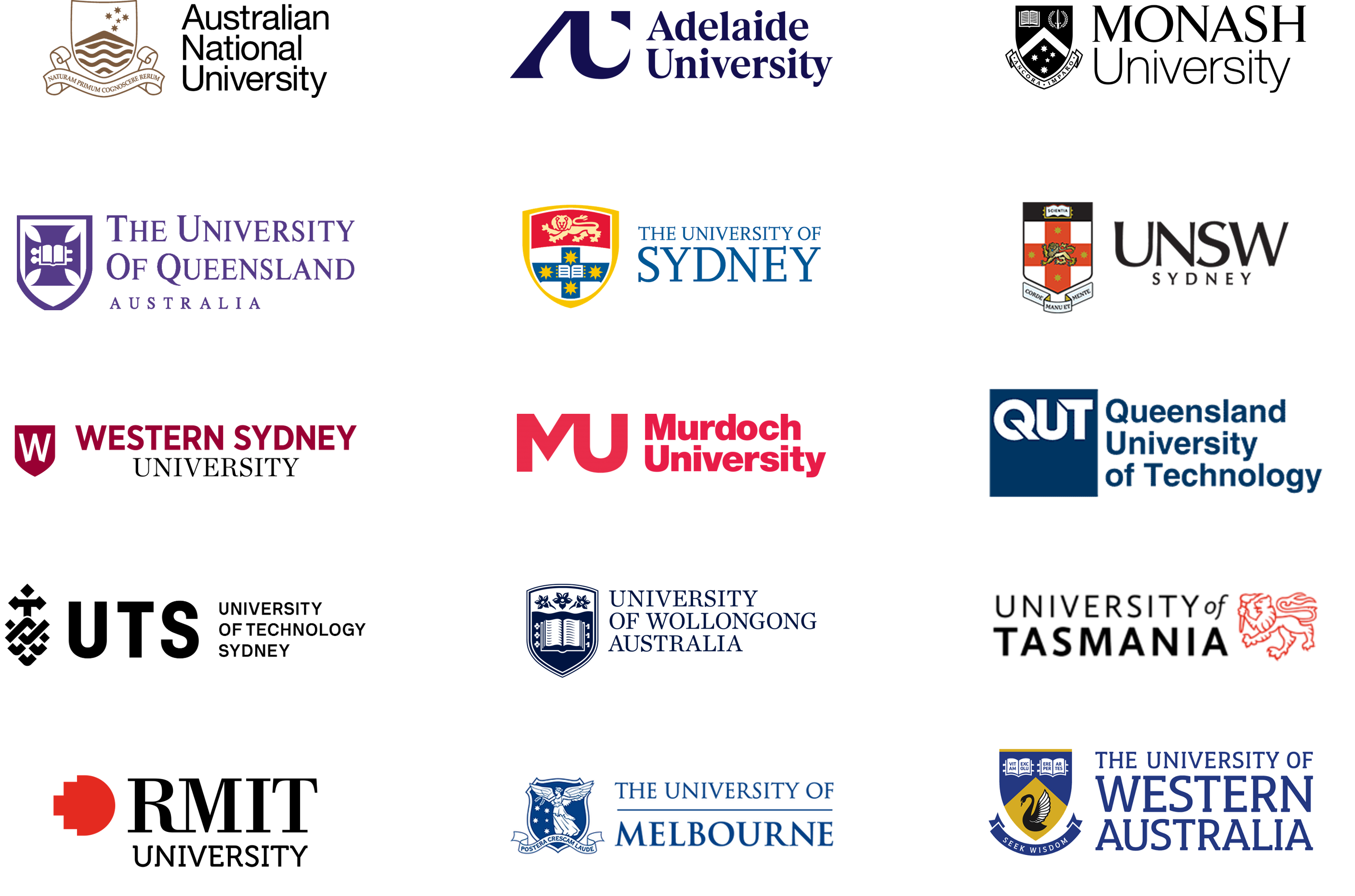 University partner logos