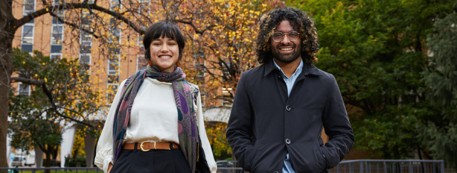 Westpac Scholars Amelia Gonnerage and Denzil Furtado