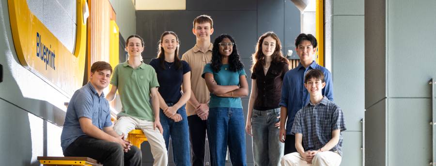 Westpac Scholar interacts with robot