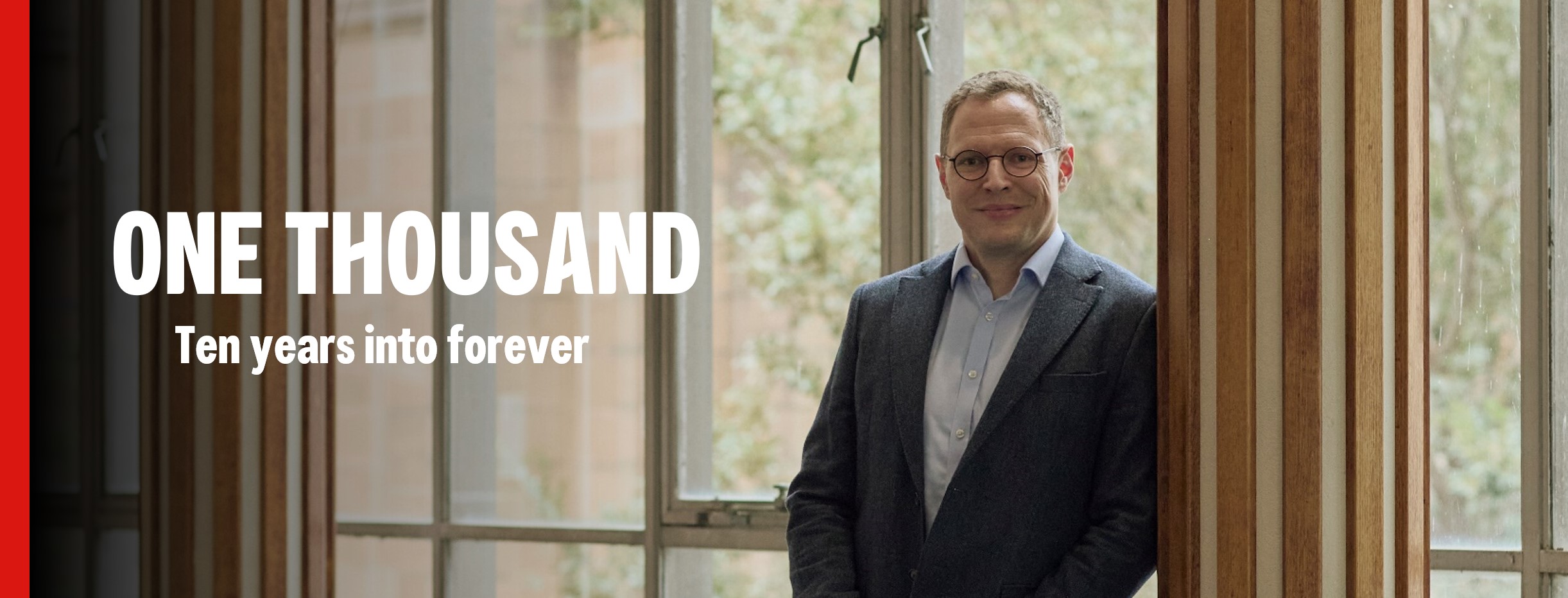 Image of Ivan Kassal with text: one thousand. ten years into forever.