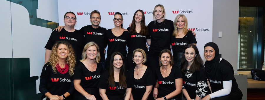 Westpac Scholars Trust staff gathered at 2023 Scholars Summit