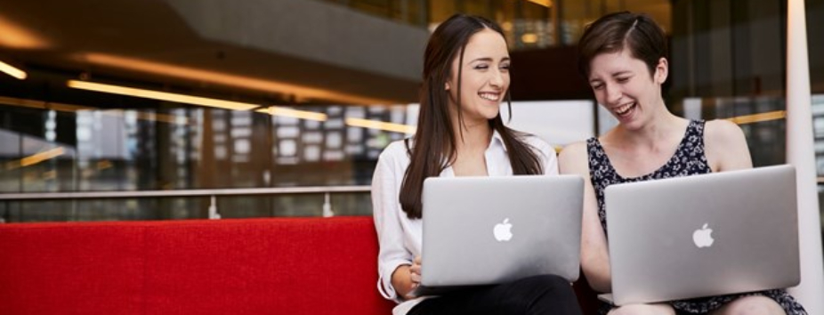 Westpac Young Technologists on laptops