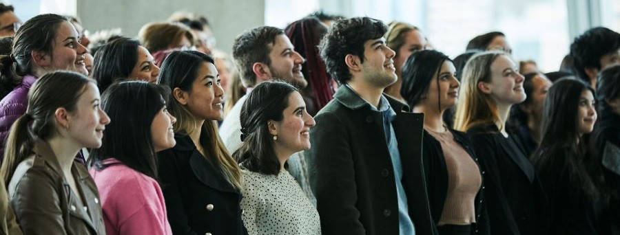 Westpac Scholars looking up inspirationally